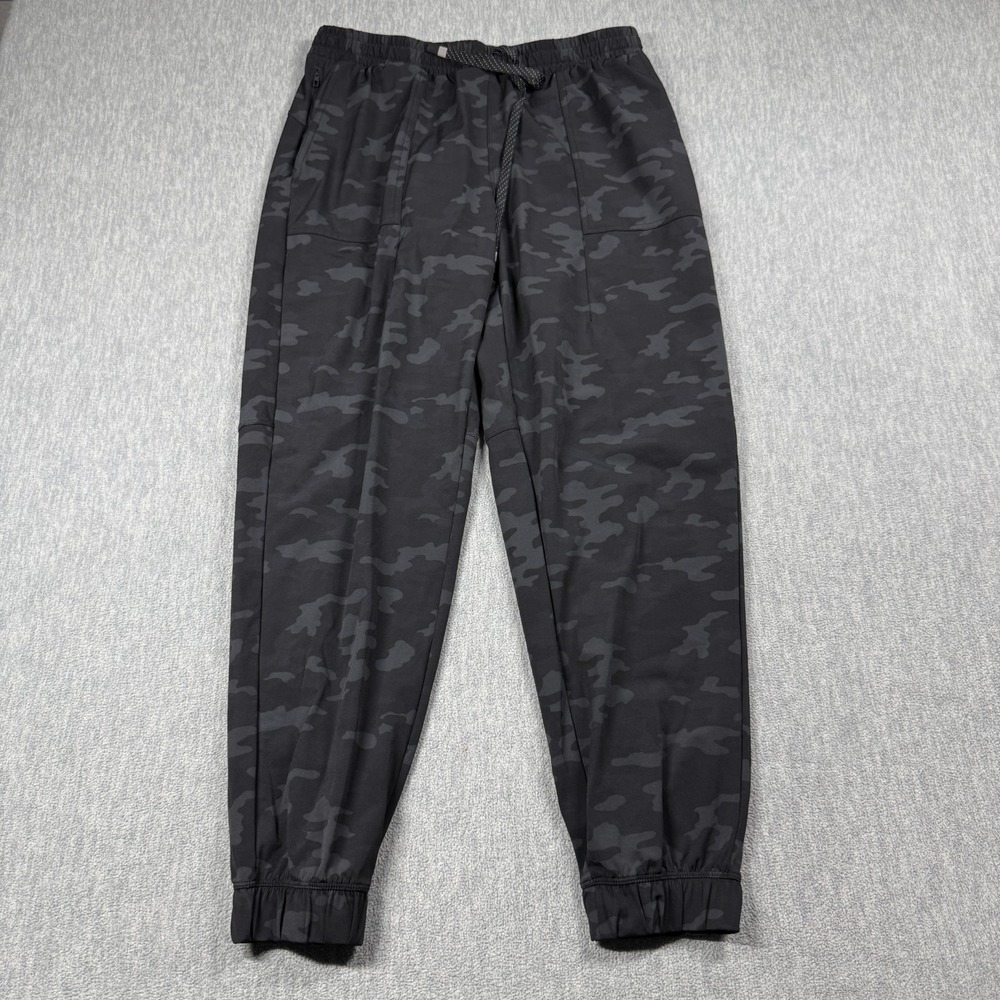 Fabletics Joggers Mens Camo Drawstring Elastic Cuff Casual Track Athletic Pants